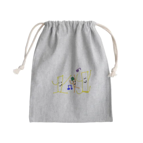 cheeses & carrot Mini Drawstring Bag