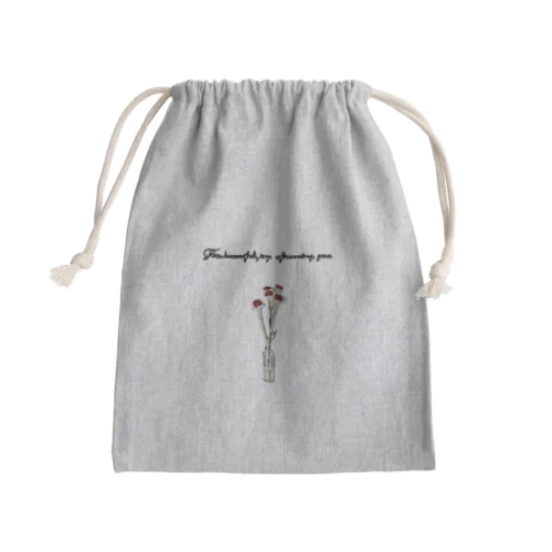 薔薇5本　あなたに出会えた心からの喜び Mini Drawstring Bag