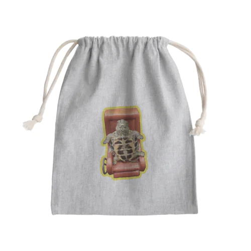 マッサージチェアon亀 Mini Drawstring Bag
