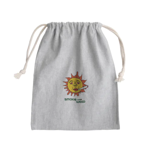 Smoke Weed Mini Drawstring Bag