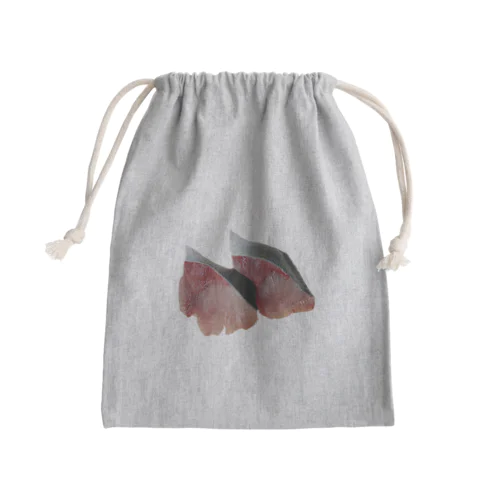 『ぶりのきりみ(養殖)』 Mini Drawstring Bag