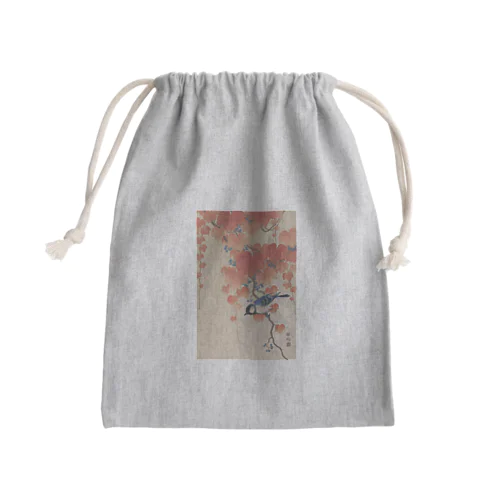 蔦に四十雀 Mini Drawstring Bag