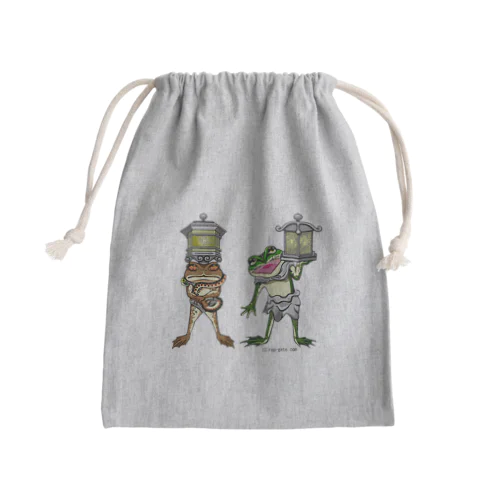 龍燈鬼・天燈鬼コンビプリント Mini Drawstring Bag