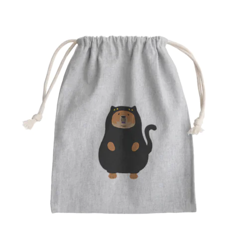 猫かぶりチャウさん　黒猫さん Mini Drawstring Bag