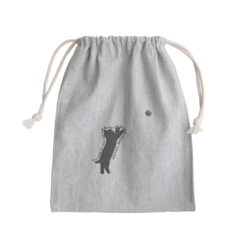 バスケットボール選手(黒ねこ) 2 Mini Drawstring Bag