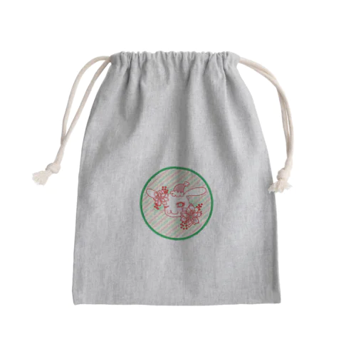 ♥らびこ♥クリスマスデザイン Mini Drawstring Bag