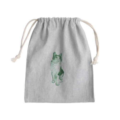 ブドウのリアルニャンコ Mini Drawstring Bag