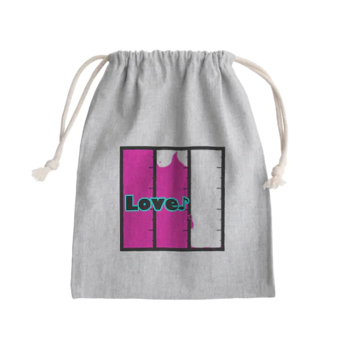 Loveん Mini Drawstring Bag