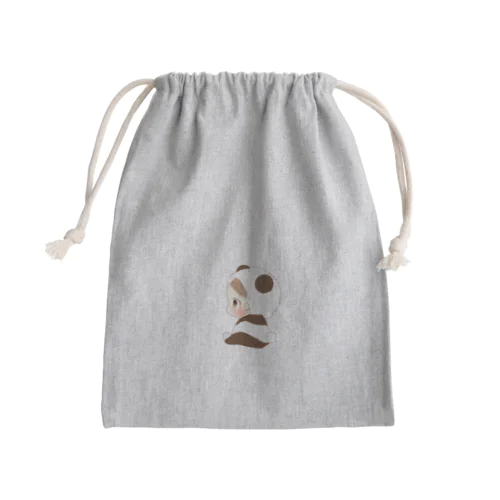 赤ちゃんの着ぐるみパンダ♬ Mini Drawstring Bag