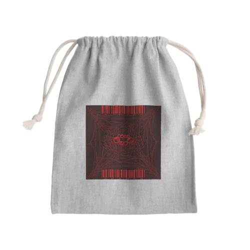 8-EYES SPIDER RED Mini Drawstring Bag