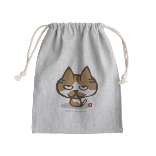 ふじもじにゃんず《チャイくん》 Mini Drawstring Bag