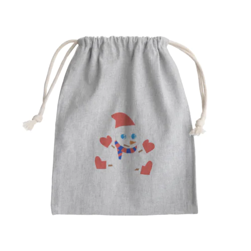 雪だるまくん Mini Drawstring Bag