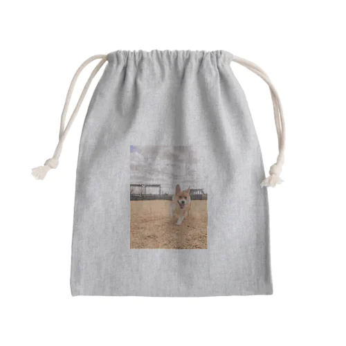 脚長コーギーむぎくん Mini Drawstring Bag