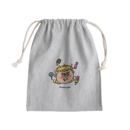 ハングリーガール Mini Drawstring Bag
