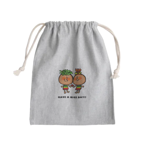 🟢🟥🟡 Mini Drawstring Bag