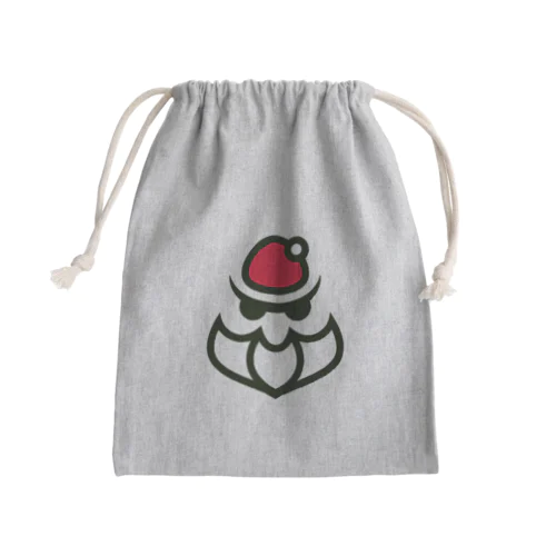サンタ×マフィア ロゴ(カラー) Mini Drawstring Bag