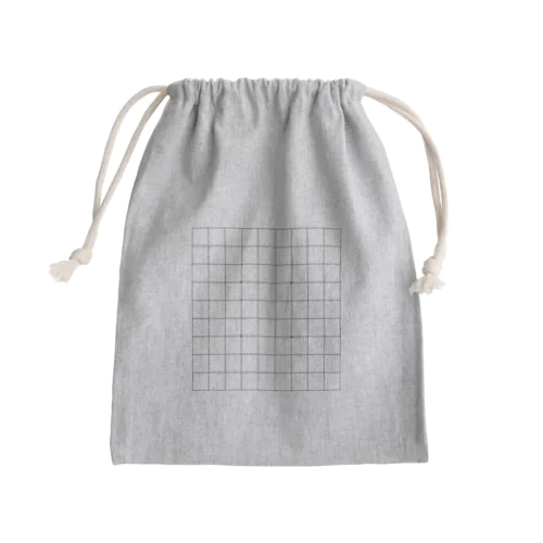 将棋盤デザイン♪ Mini Drawstring Bag