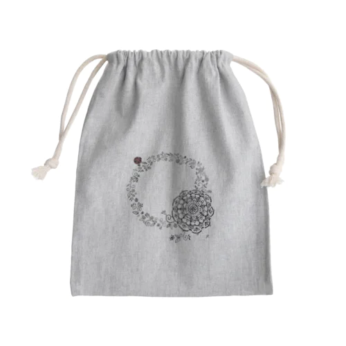 可愛いお花 Mini Drawstring Bag