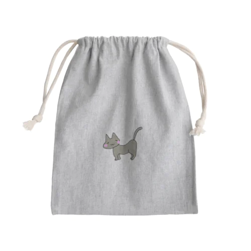 猫 Mini Drawstring Bag