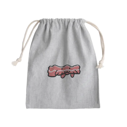 伝説のべーこん Mini Drawstring Bag