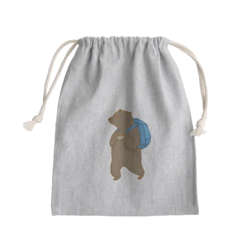 あるくま Mini Drawstring Bag