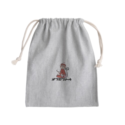 温泉猿（オンセントウグッズ１） Mini Drawstring Bag