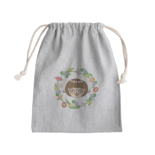 お花リング Mini Drawstring Bag