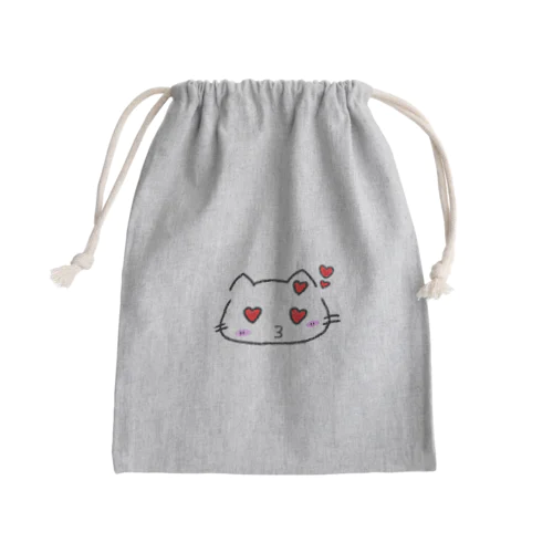 こころねこ🐈🌟（😘バージョン） Mini Drawstring Bag