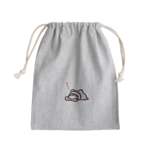 おねむりタコメ Mini Drawstring Bag