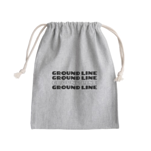 GROUNDLINEロゴ Mini Drawstring Bag