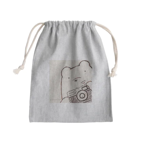 カメラ小僧 Mini Drawstring Bag