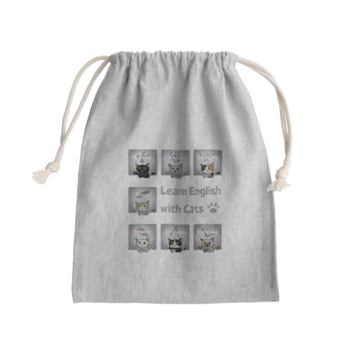 にゃんこと一緒に(文房具Ver.) Mini Drawstring Bag