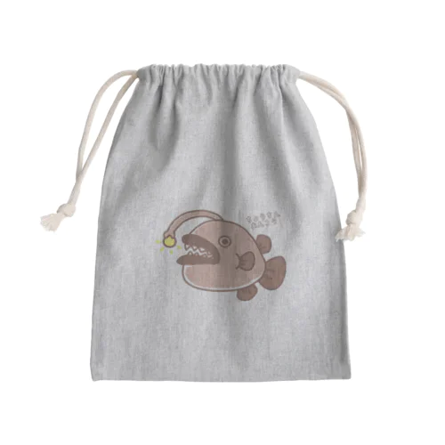 ゆるゆる深海魚　〜チョウチンアンコウ〜 Mini Drawstring Bag