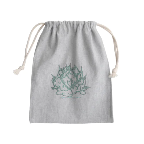 アガベホワイトアイス Mini Drawstring Bag