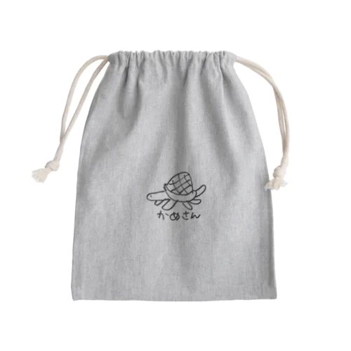 かめさん Mini Drawstring Bag