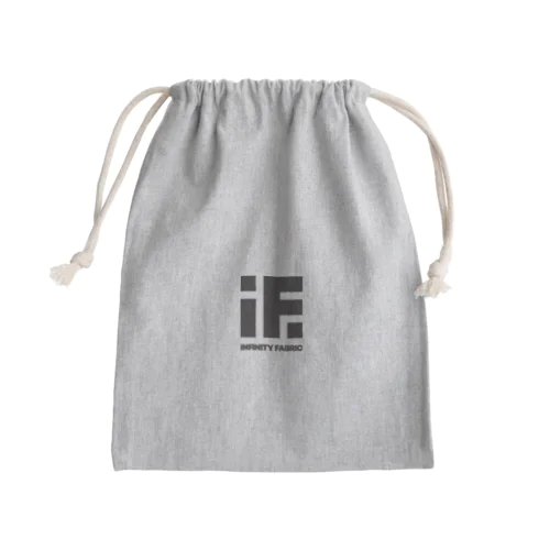 infinity fabric logo Mini Drawstring Bag