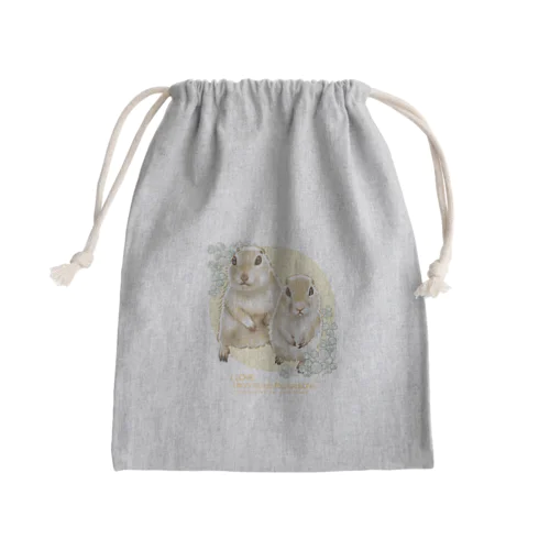 【No.7】I LOVE UROCITELLUS RICHARDSONII Mini Drawstring Bag