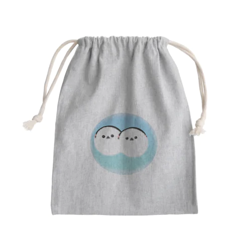 ふたごのシマエナガちゃん Mini Drawstring Bag