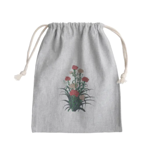 花 Mini Drawstring Bag