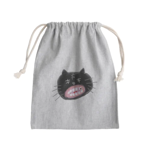 キキ目の虫歯猫 Mini Drawstring Bag