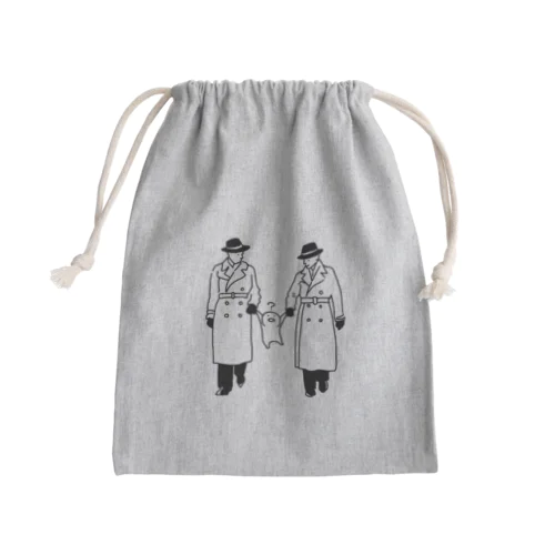 捕まったお文具 Mini Drawstring Bag