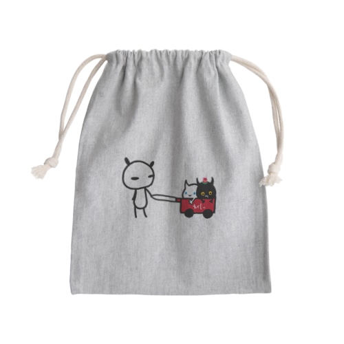 タクシーごっこ Mini Drawstring Bag