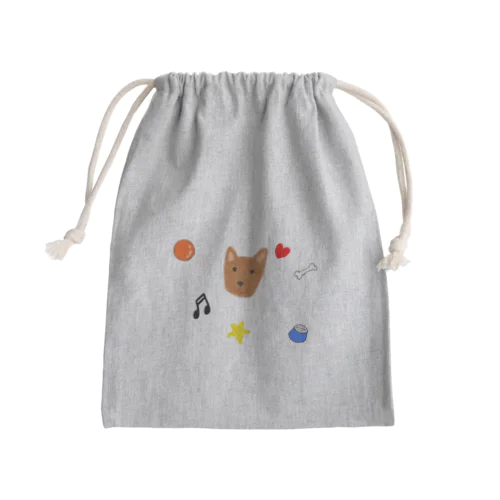 Happy DOG LIFE♪ Mini Drawstring Bag