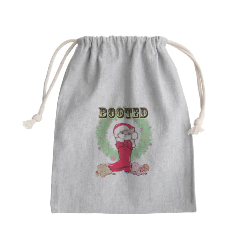 ながぐつこねこのクリスマス Mini Drawstring Bag