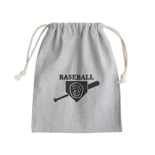 野球 Mini Drawstring Bag