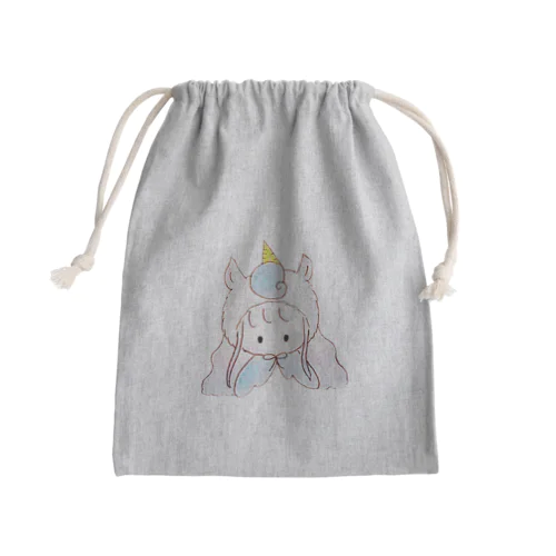 夢みるユニコーンちゃん Mini Drawstring Bag