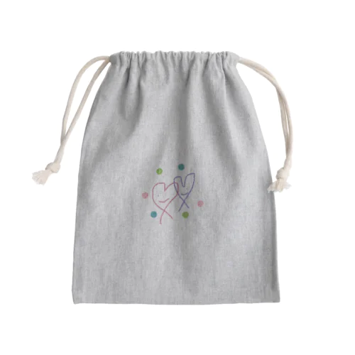 ハート＆ハート Mini Drawstring Bag