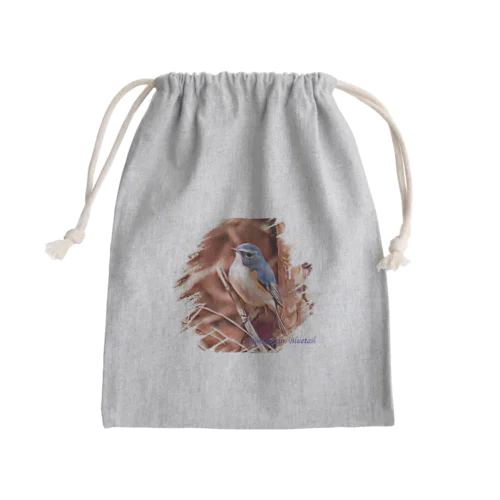 青い鳥 Mini Drawstring Bag