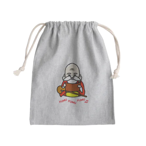 福禄寿様、巻物を読む Mini Drawstring Bag