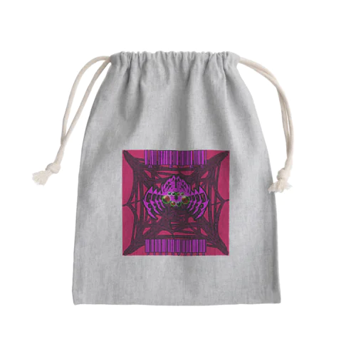 8-EYES PINKSPIDER Mini Drawstring Bag